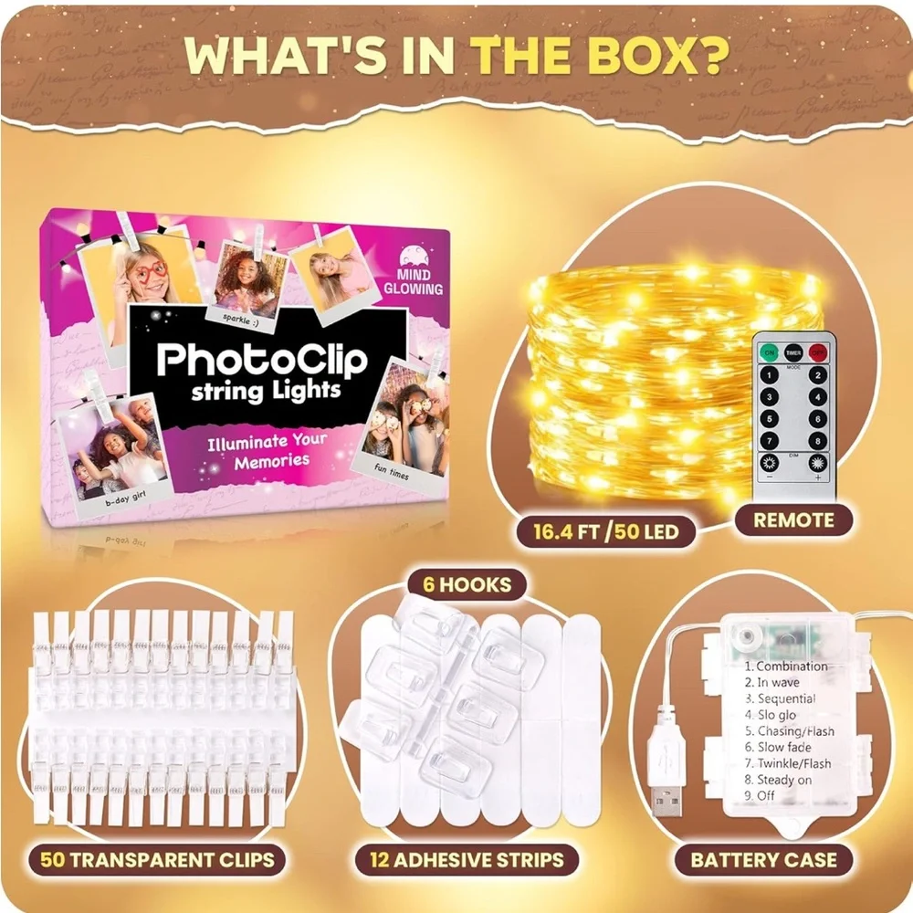 Photo clip string lights